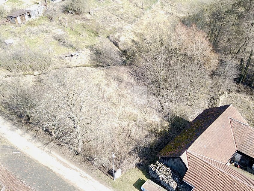 Prodej  stavebního pozemku 942 m^2 Martinice u Onšova, Martinice u Onšova 