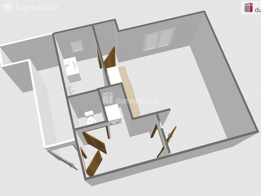 Pronájem bytu 1+kk 25 m^2 Bří. Mrštíků, Břeclav 