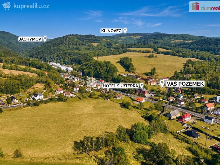 Prodej  stavebního pozemku 835 m^2 Ostrov, Ostrov 