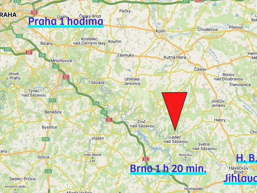 Pronájem  kanceláře 18 m^2 Podolí, Ledeč nad Sázavou 