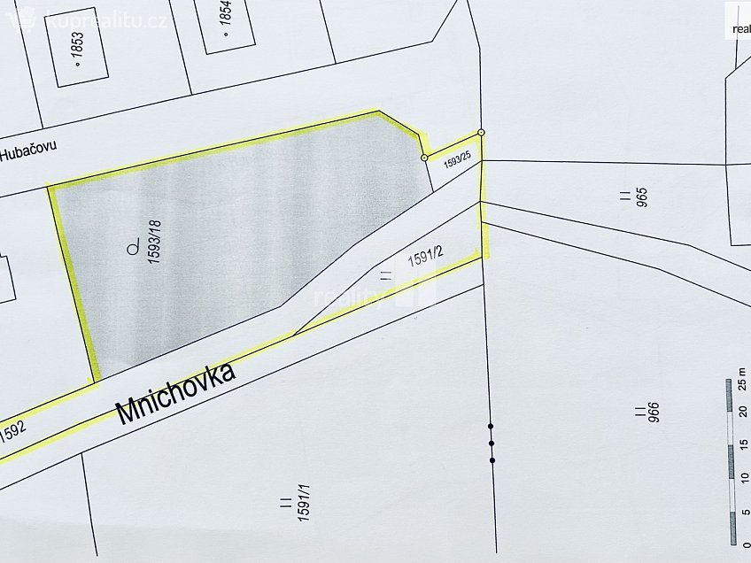 Prodej  stavebního pozemku 2281 m^2 K Hubačovu, Mnichovice 