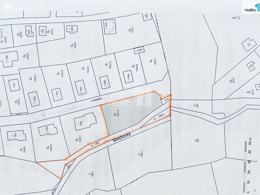 Prodej  stavebního pozemku 2281 m^2 K Hubačovu, Mnichovice 