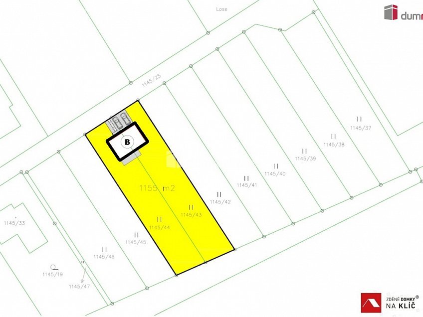 Prodej  domu na klíč 120 m^2 Losy, Uherský Brod 