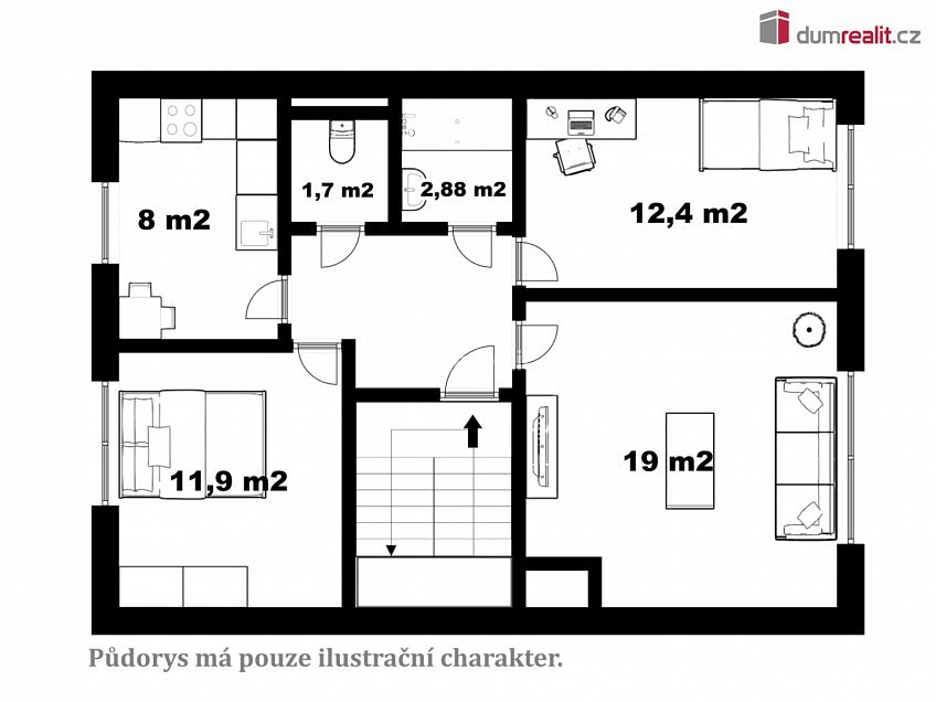 Prodej  rodinného domu 120 m^2 Frymburk, Frymburk 