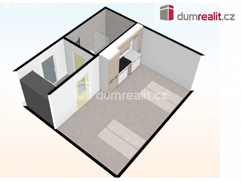 Pronájem bytu 1+kk 31 m^2 Adamova, Praha 6 
