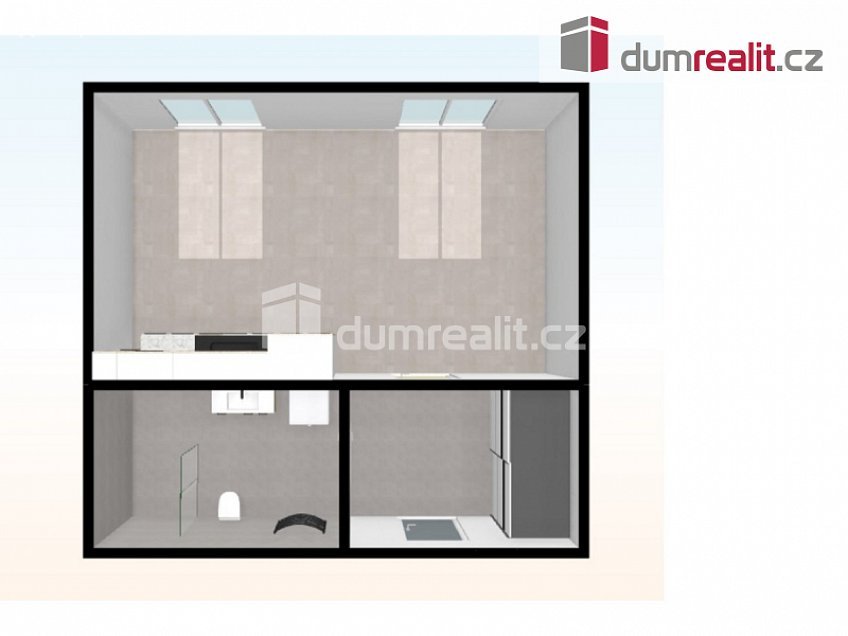 Pronájem bytu 1+kk 31 m^2 Adamova, Praha 6 