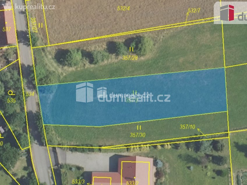 Prodej  stavebního pozemku 1218 m^2 Běštín, Běštín 