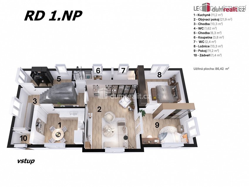 Prodej  rodinného domu 150 m^2 B. Němcové, Libiš 