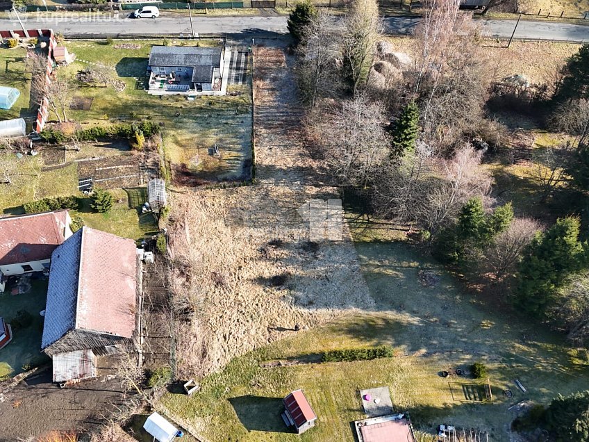 Prodej  stavebního pozemku 1153 m^2 Krásná, Krásná 