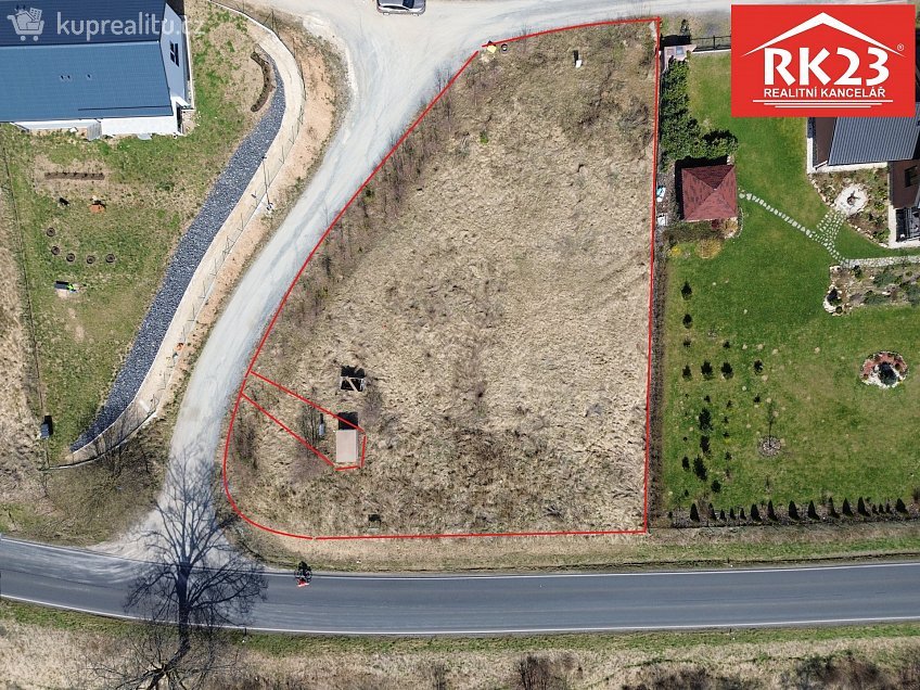 Prodej  stavebního pozemku 1386 m^2 Valy, Valy 