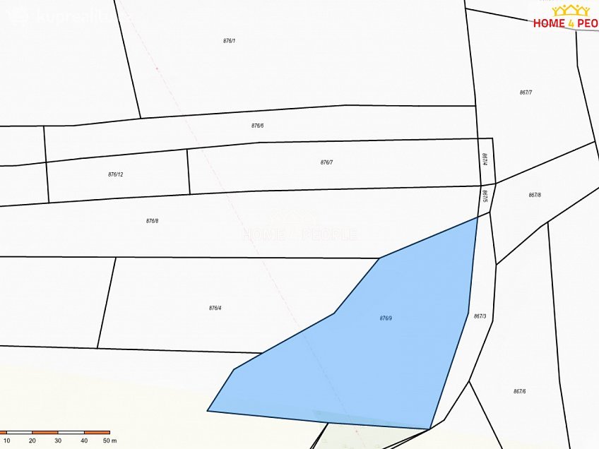 Prodej  stavebního pozemku 9478 m^2 Pražská, Hořovice 