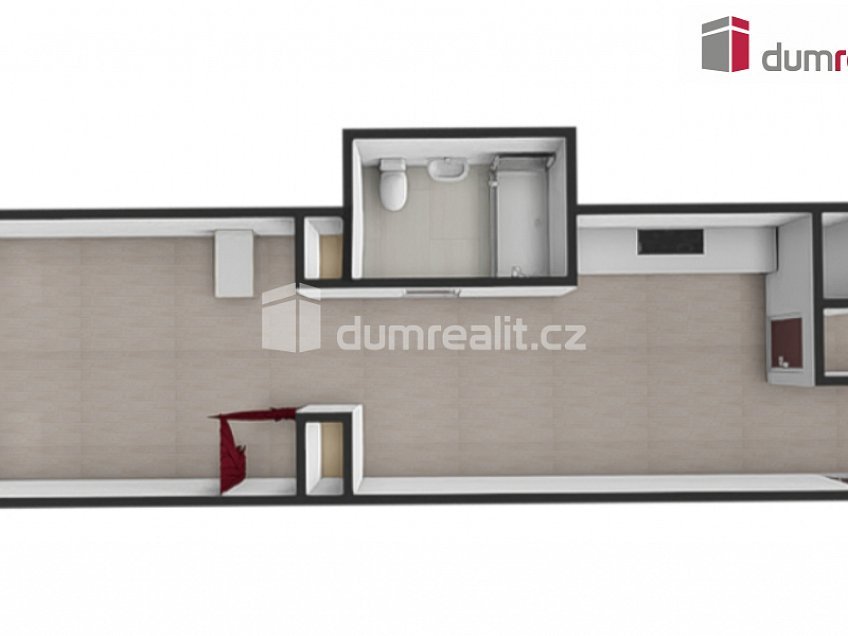 Pronájem  obchodních prostor 37 m^2 Plzeňská, Praha 5 