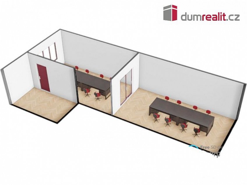 Pronájem  kanceláře 80 m^2 Školská, Praha 1 