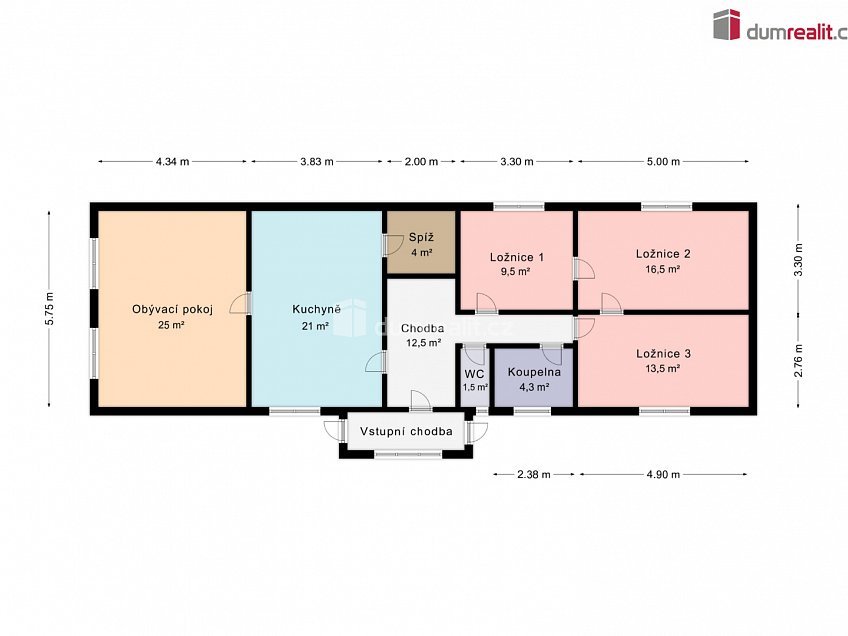 Prodej  rodinného domu 108 m^2 Pelhřimov, Pelhřimov 