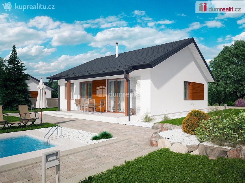 Prodej  projektu  rodinného domu 100 m^2 Hrabůvky, Zlín 