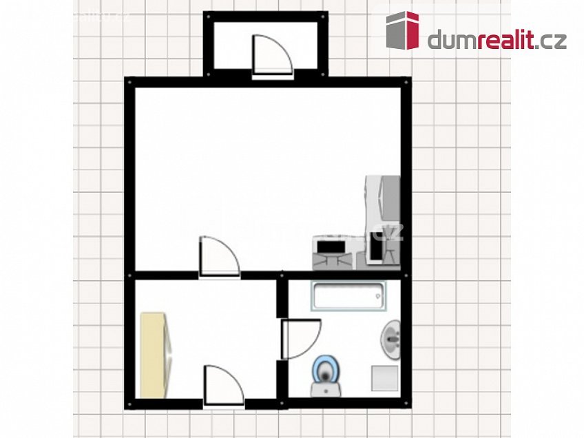 Pronájem bytu 1+kk 37 m^2 Bermanova, Praha-Čakovice 