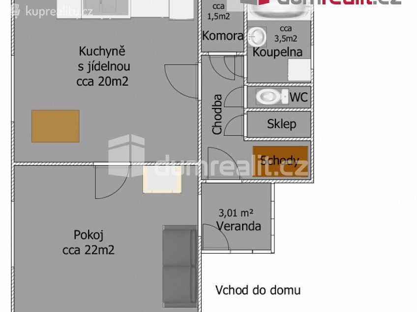 Prodej  rodinného domu 83 m^2 Nová Ves, Nová Ves 