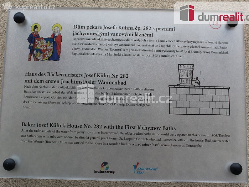 Pronájem  obchodních prostor 150 m^2 náměstí Republiky, Jáchymov 