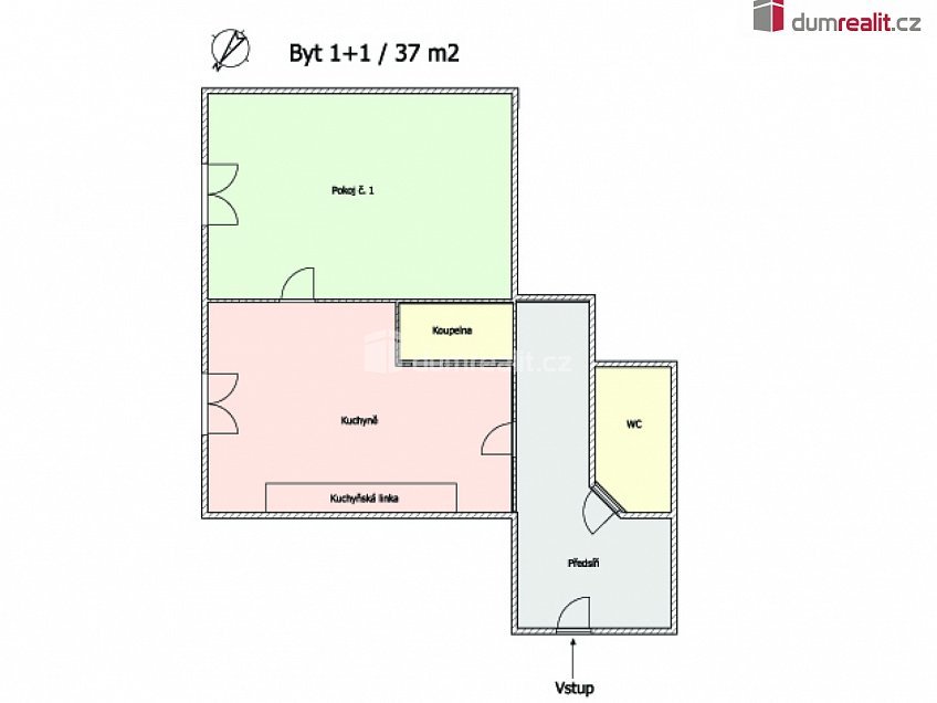 Pronájem bytu 1+1 37 m^2 Javorová, Karlovy Vary 