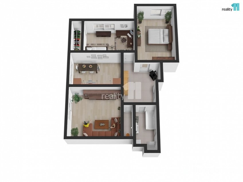 Pronájem bytu 3+1 104 m^2 Nová Paka, Nová Paka 