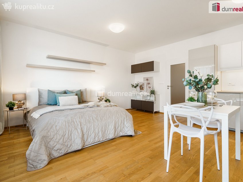 Pronájem bytu 1+kk 37 m^2 Pod stolovou horou, Praha 5 