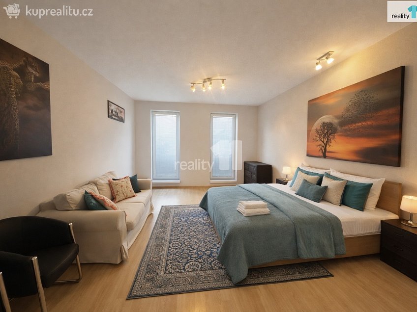 Pronájem bytu 1+kk 49 m^2 Pod Bohdalcem I, Praha 10 