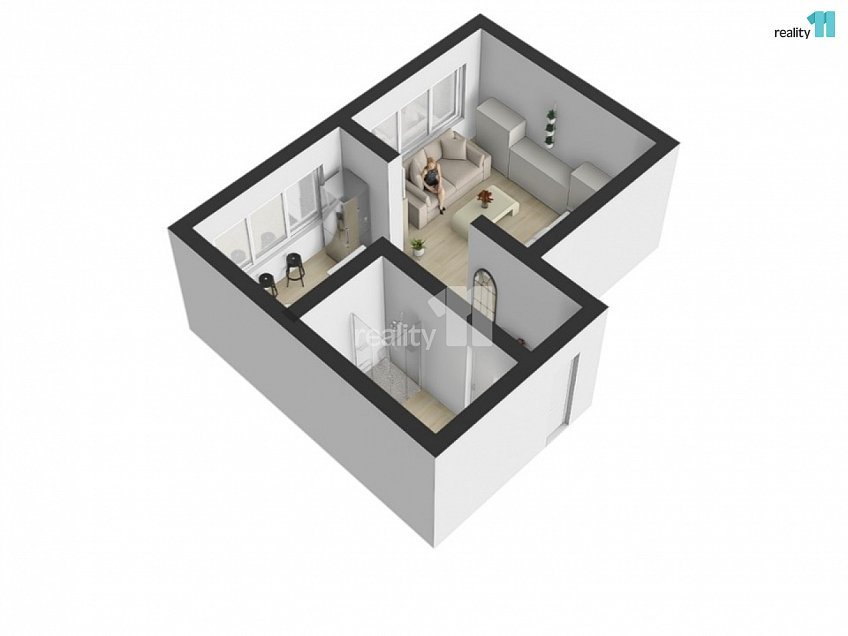 Pronájem bytu 1+1 29 m^2 Rimavské Soboty, Kolín 