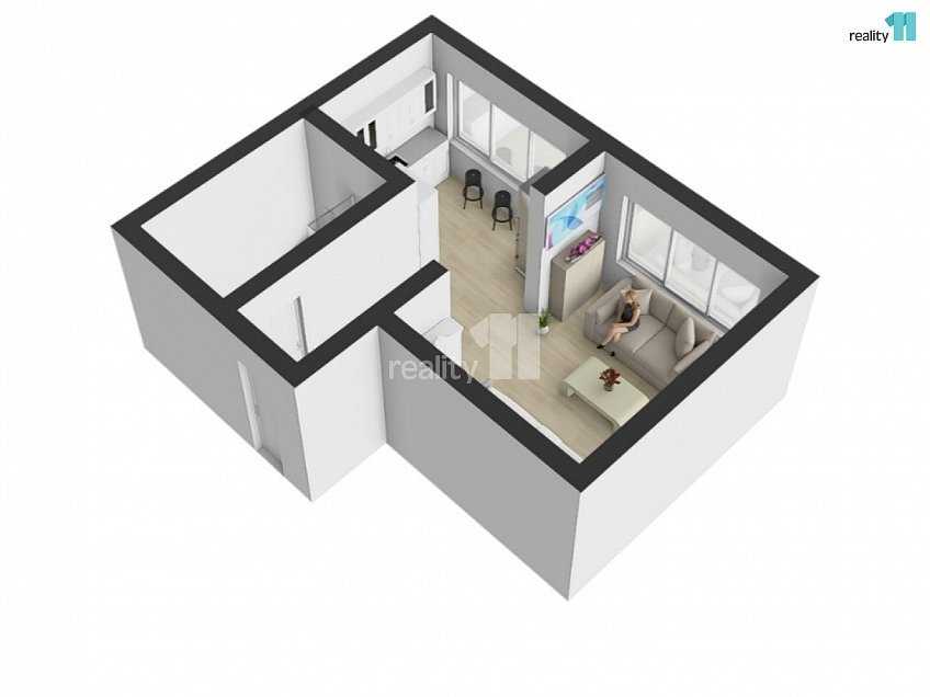 Pronájem bytu 1+1 29 m^2 Rimavské Soboty, Kolín 