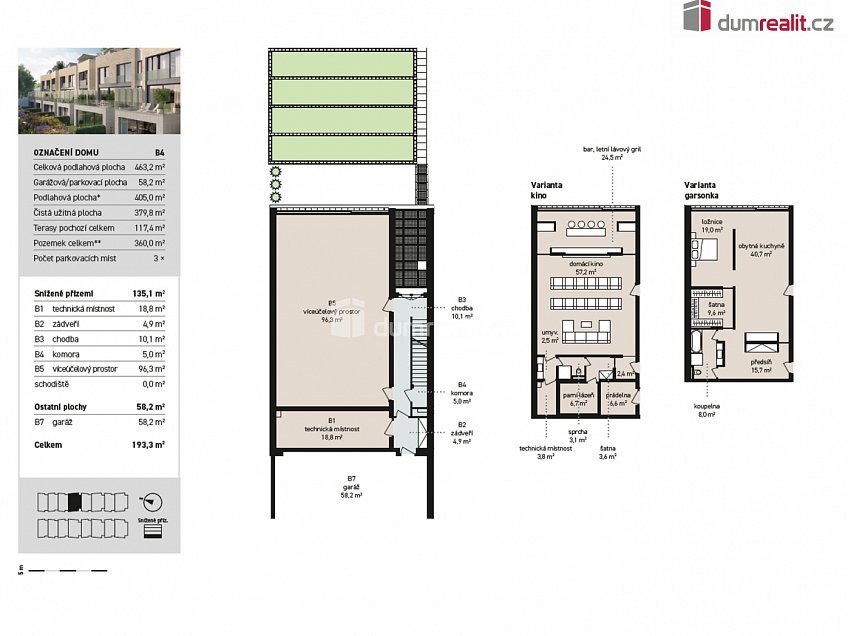 Prodej  rodinného domu 378 m^2 V Hrobech, Praha-Libuš 