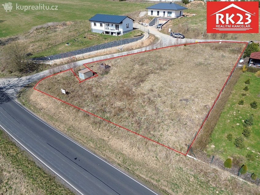 Prodej  stavebního pozemku 1386 m^2 Valy, Valy 
