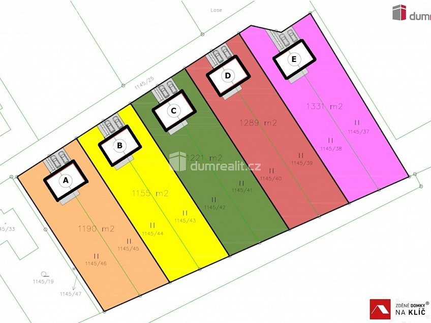 Prodej  domu na klíč 149 m^2 Losy, Uherský Brod 