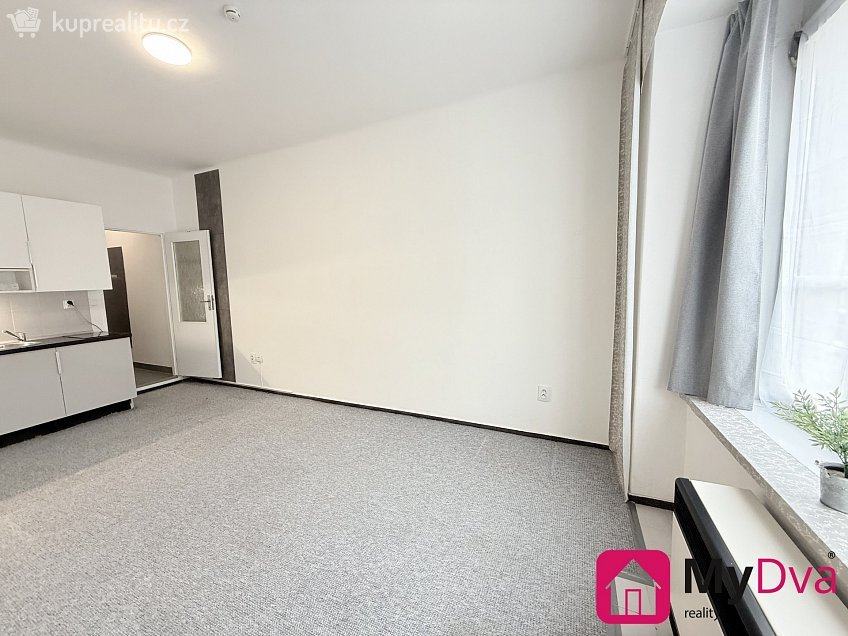 Pronájem bytu 1+kk 30 m^2 Plzeňská, Praha 