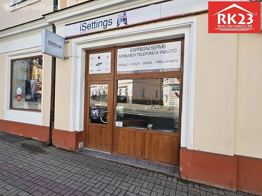 Pronájem  obchodních prostor 15 m^2 Chebská 257, Mariánské Lázně 