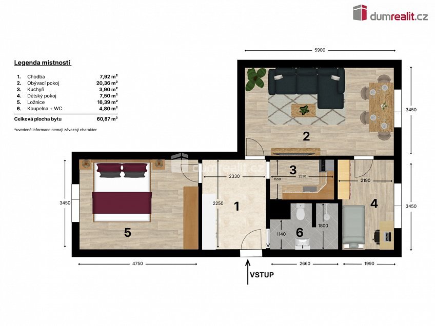 Prodej bytu 3+kk 58 m^2 Stavbařů, Roudnice nad Labem 