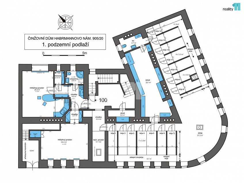 Prodej  činžovního domu 1343 m^2 Habrmannovo náměstí, Plzeň 