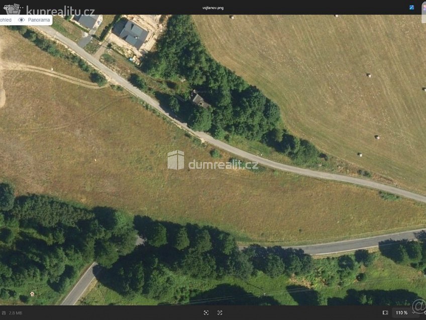 Prodej  stavebního pozemku 1053 m^2 Horní Vojtanov, Vojtanov 