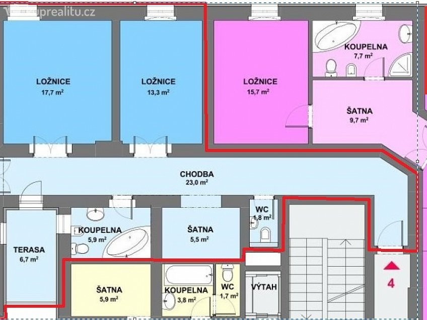 Prodej bytu 3+kk 113 m^2 Lesní 82, Mariánské Lázně 