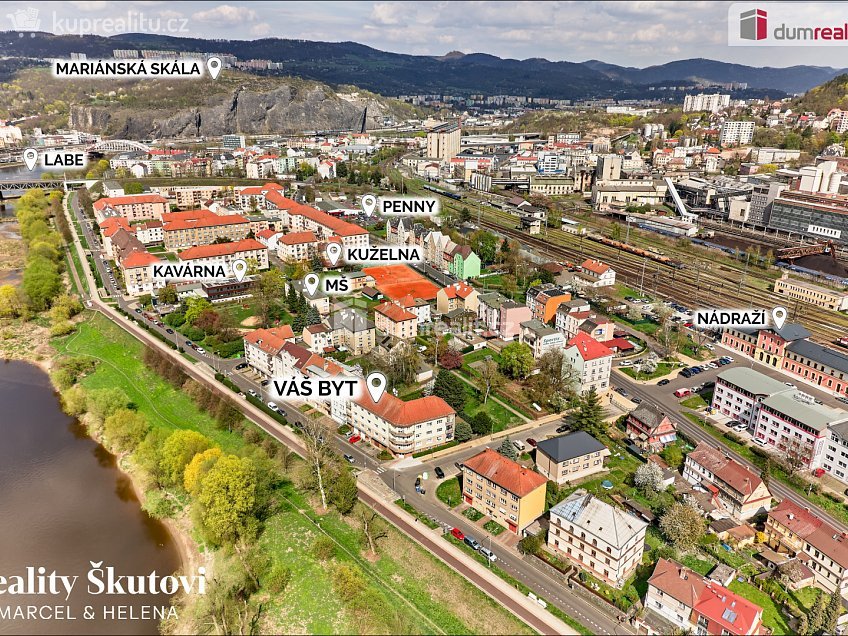 Prodej bytu 2+1 52 m^2 Střekovské nábřeží, Ústí nad Labem 