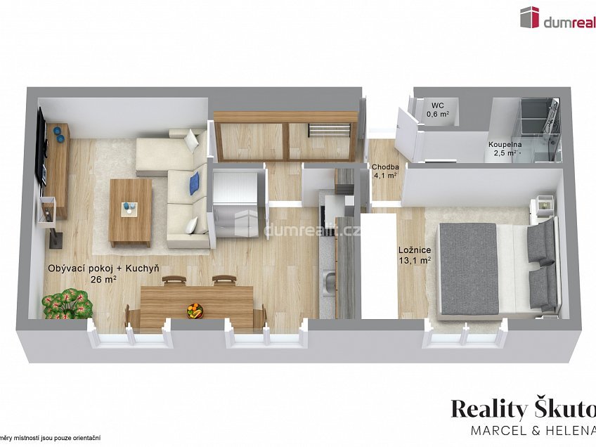 Prodej bytu 2+1 52 m^2 Střekovské nábřeží, Ústí nad Labem 