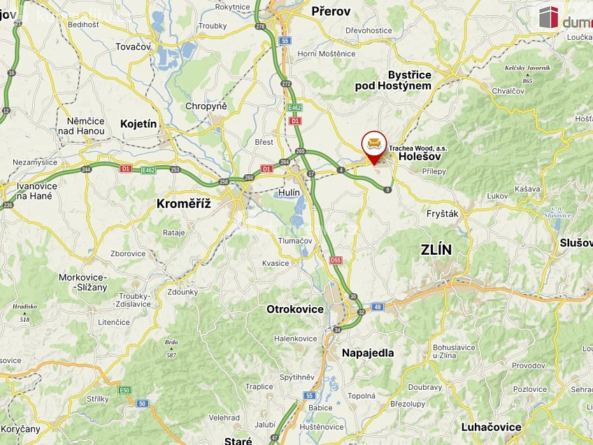 Pronájem  výrobních prostor 180 m^2 Tovární, Holešov 