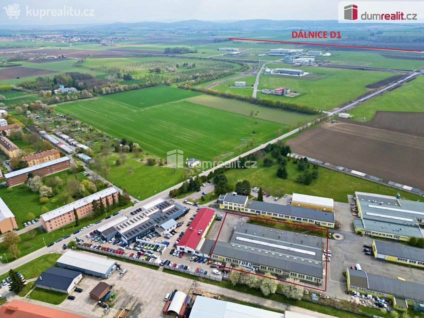 Pronájem  výrobních prostor 180 m^2 Tovární, Holešov 