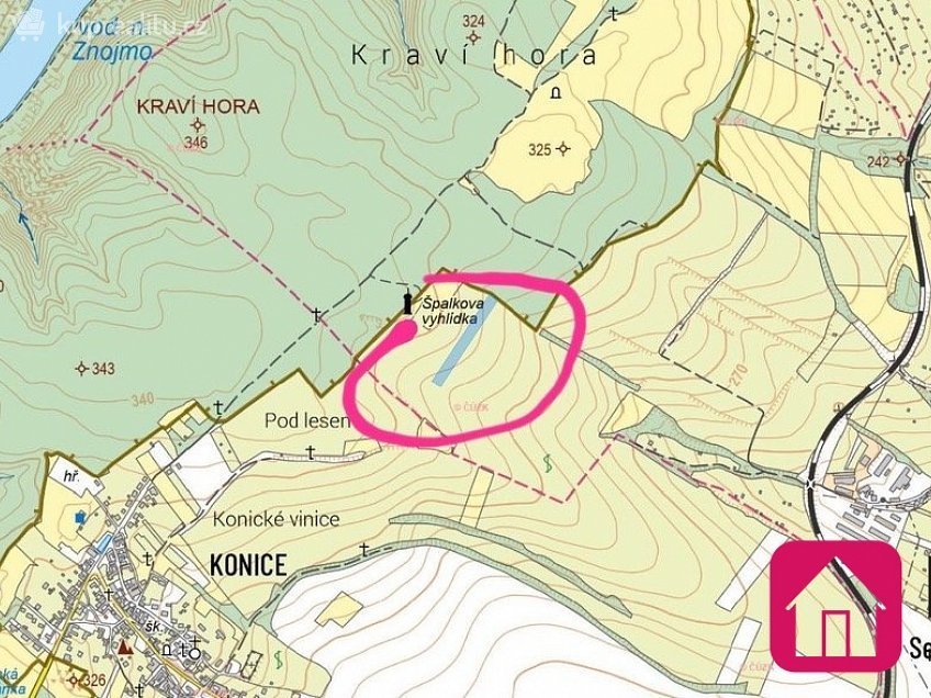 Prodej  sadů/vinic 7500 m^2 Nový Šaldorf-Sedlešovice, Nový Šaldorf-Sedlešovice 