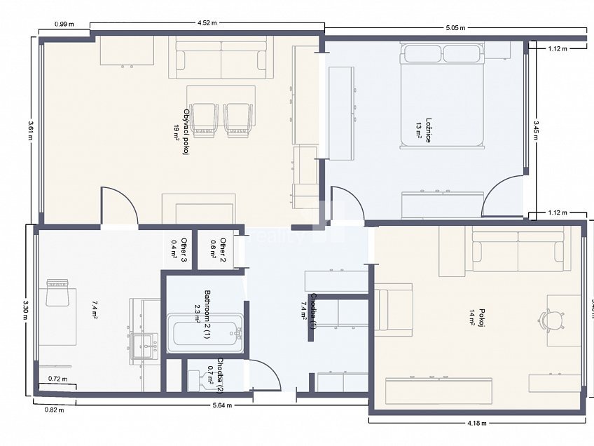 Prodej bytu 3+1 71 m^2 Dělnická, Kolín 