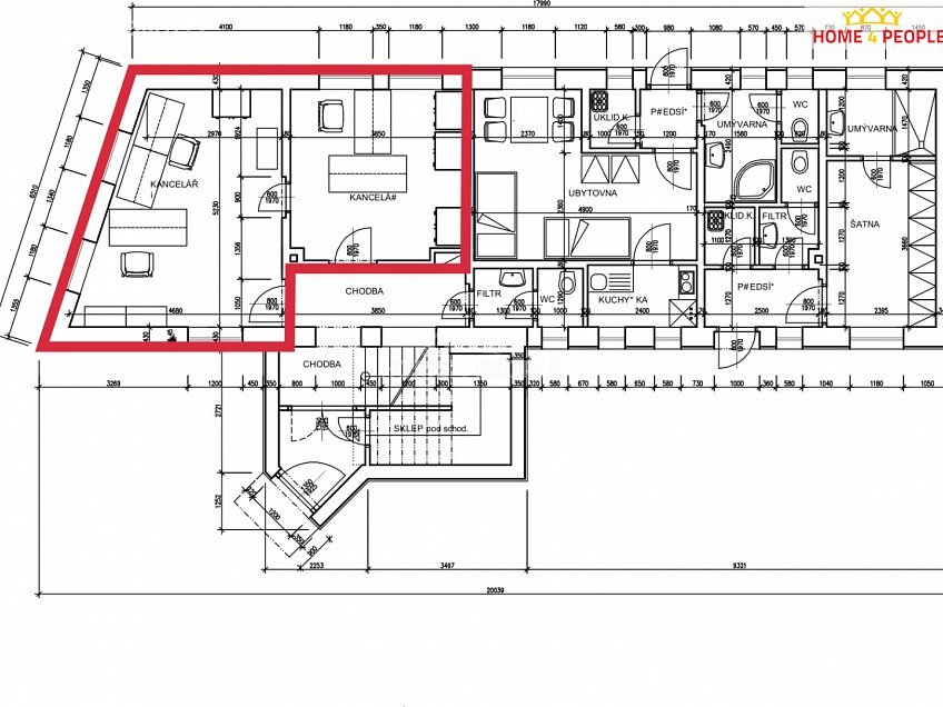 Pronájem  výrobních prostor 322 m^2 Křižíkova, Benešov 