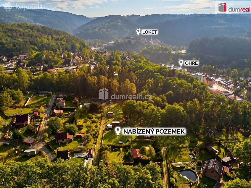 Prodej  stavebního pozemku 1197 m^2 Loket, Loket 