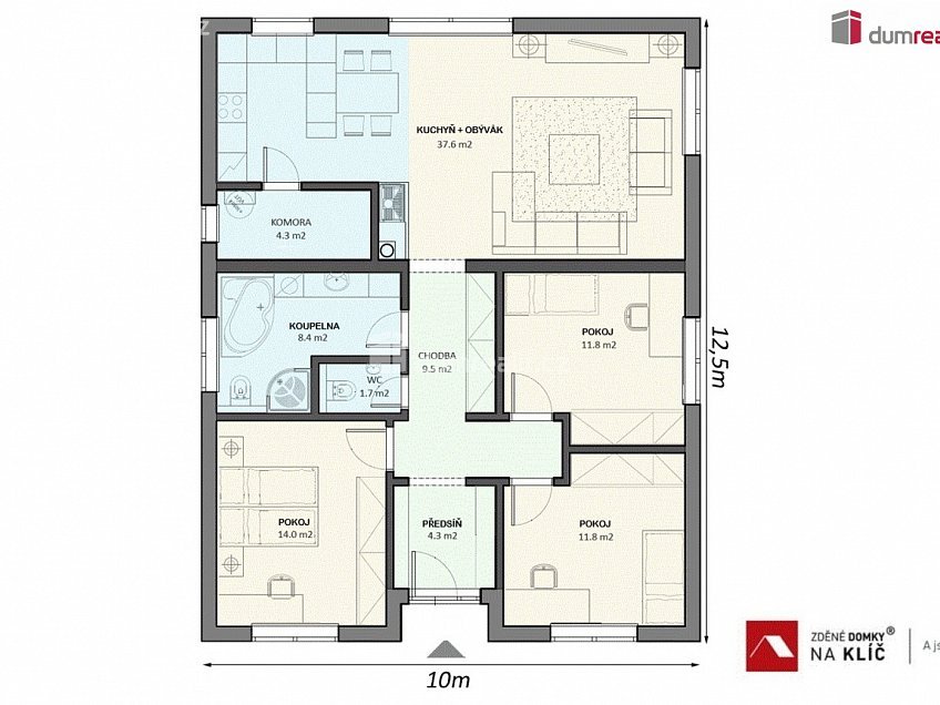 Prodej  domu na klíč 117 m^2 Mlýnská, Luhačovice 