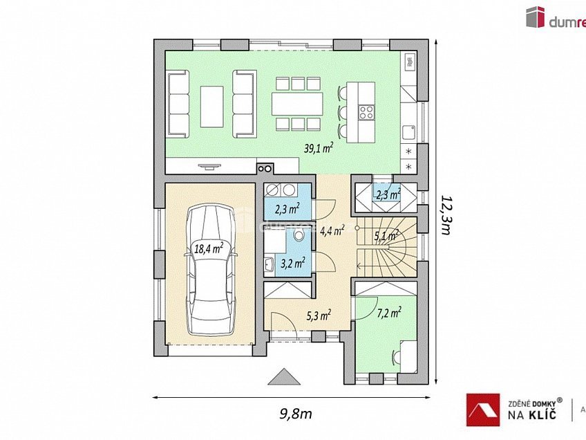 Prodej  domu na klíč 149 m^2 Nivy II, Zlín 
