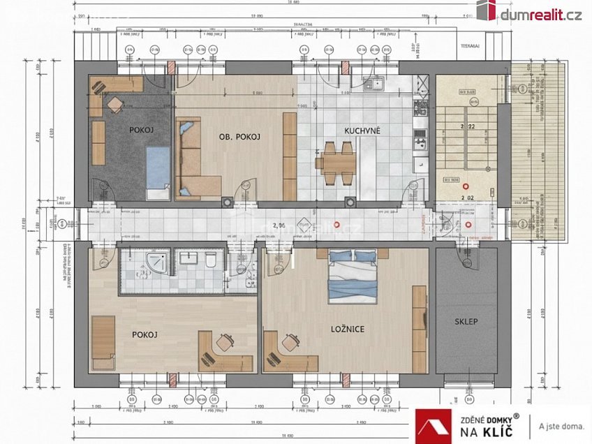 Prodej  domu na klíč 118 m^2 Nivy II, Zlín 