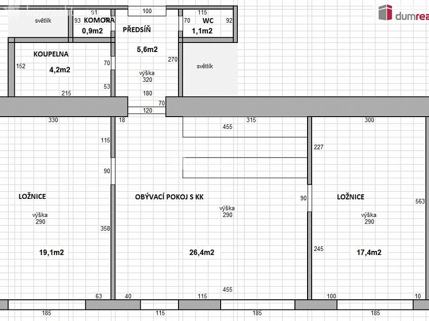 Pronájem bytu 3+kk 71 m^2 Saratovská, Praha 10 