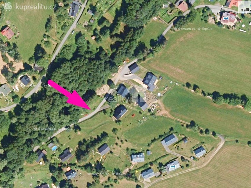 Prodej  stavebního pozemku 400 m^2 Vysoké nad Jizerou, Vysoké nad Jizerou 